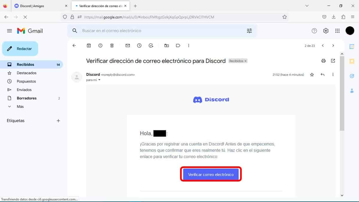 Verificar correo electronico